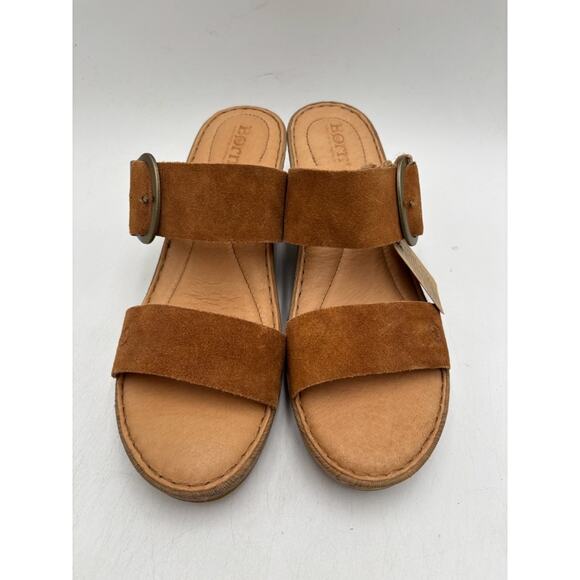 Børn Shoes EMILY BR0036037 Women's NEW Platform Sandals Tan US Size 9 NIB - Picture 6 of 11